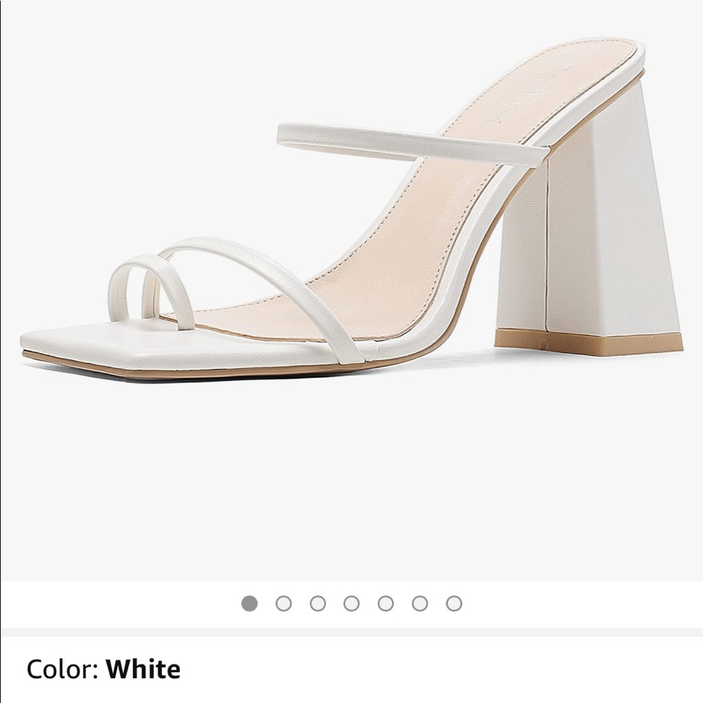 Brand new white size 8 heels from Amazon